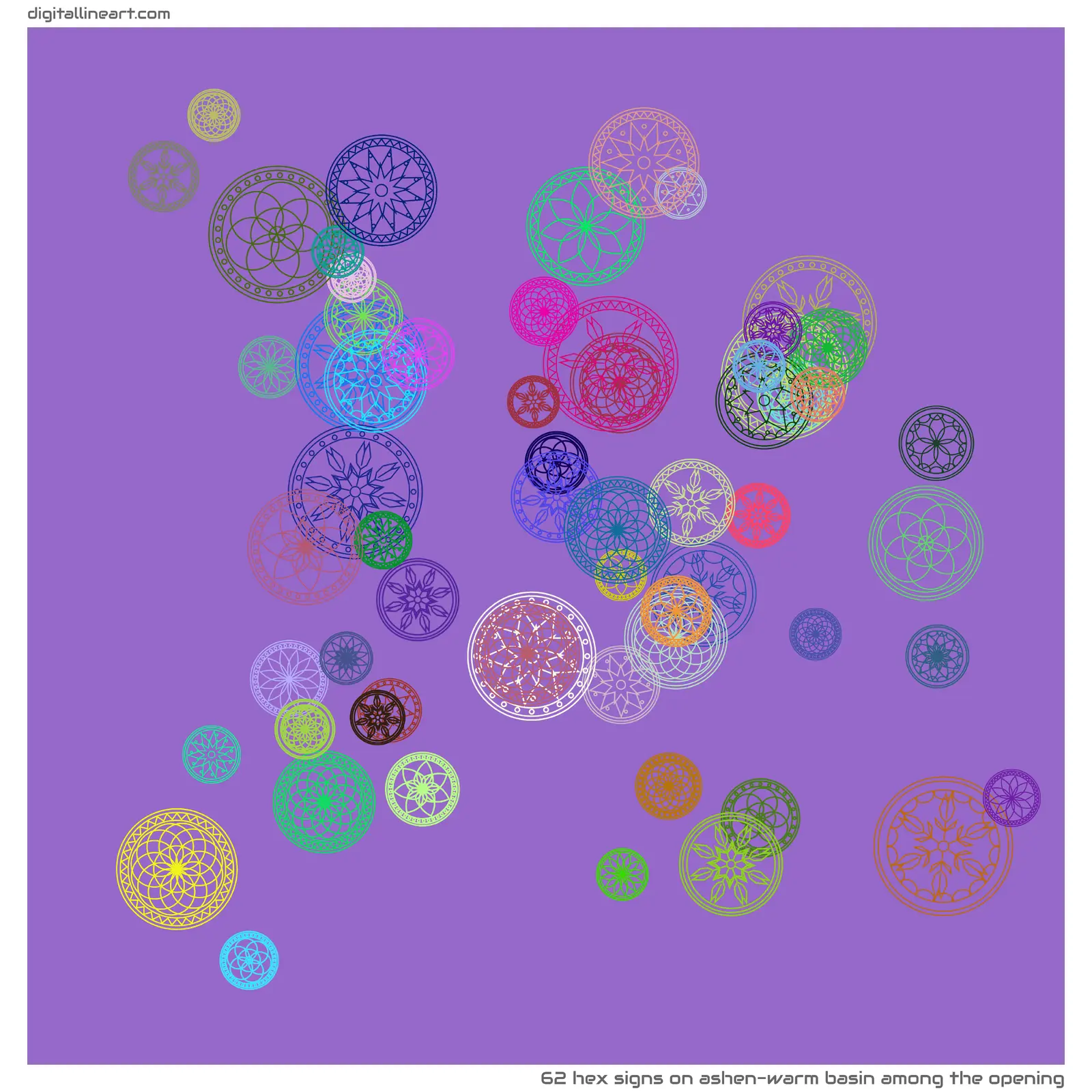 Ashen-warm Basin among the Opening — 62 hex signs