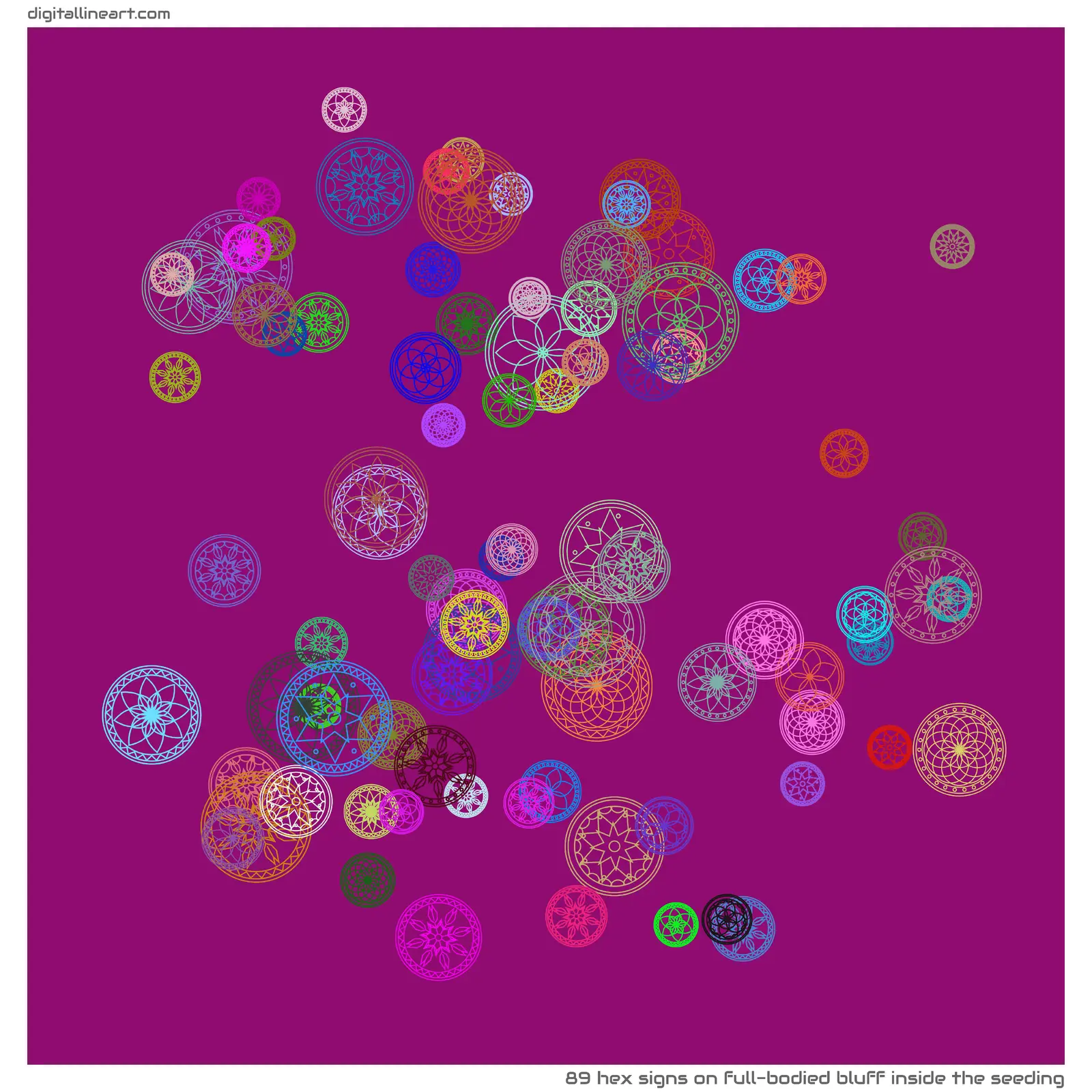 Full-bodied Bluff Inside the Seeding — 89 hex signs