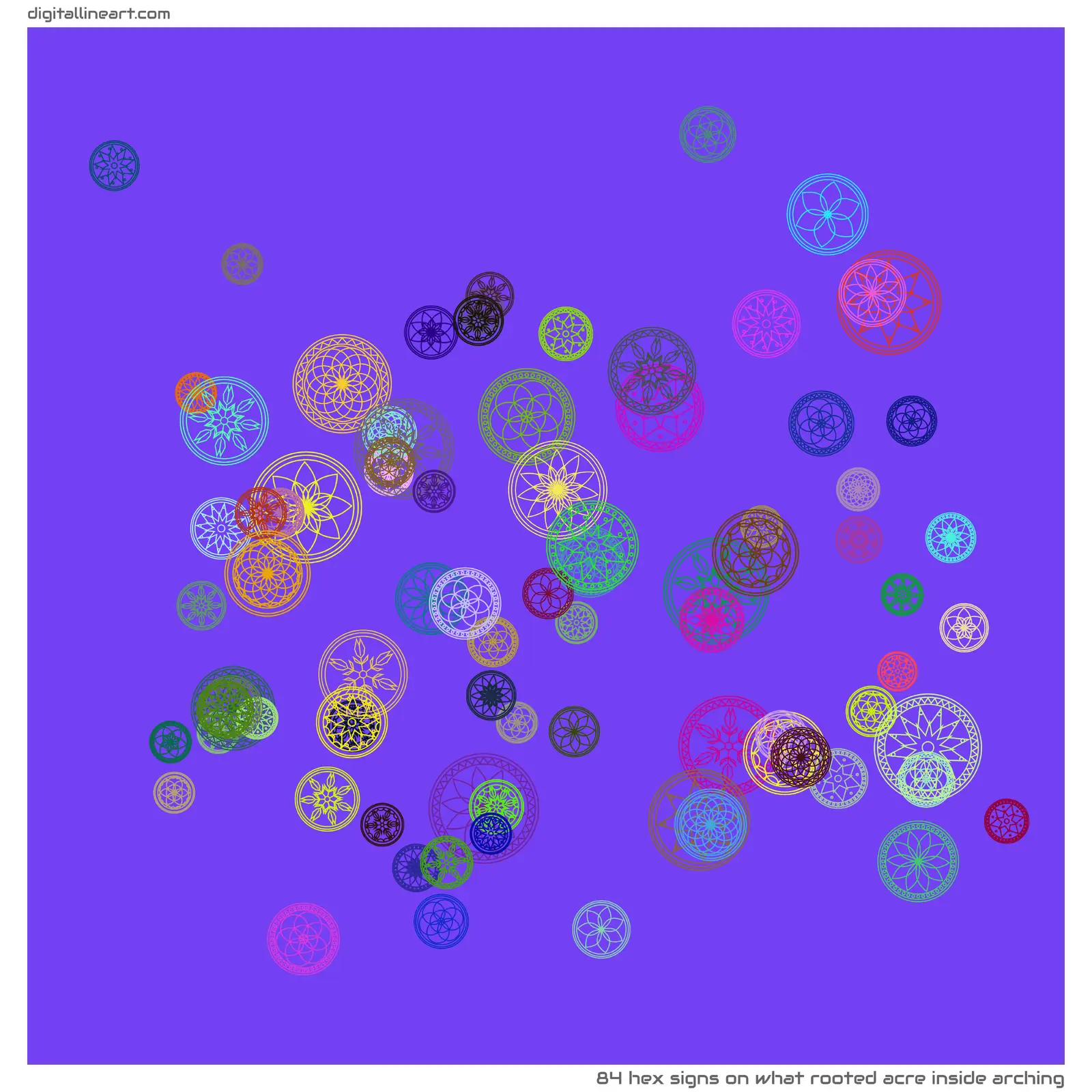 What Rooted Acre Inside Arching — 84 hex signs