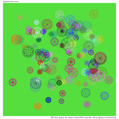 When Heartfelt Border throughout Entwining — 110 hex signs