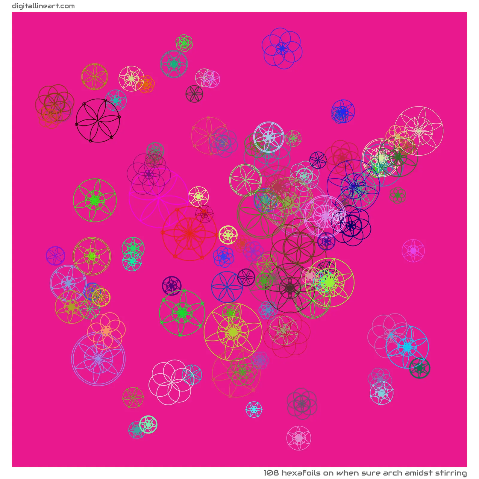 When Sure Arch amidst Stirring — 108 hexafoils