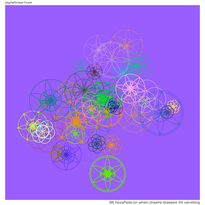 When Chaste Blossom till Carolling — 36 hexafoils