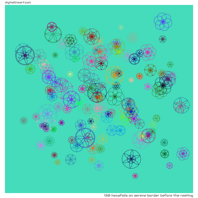 Serene Border before the Resting — 130 hexafoils
