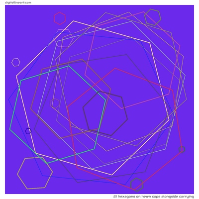 21 Hexagons in Hewn Cape alongside Carrying