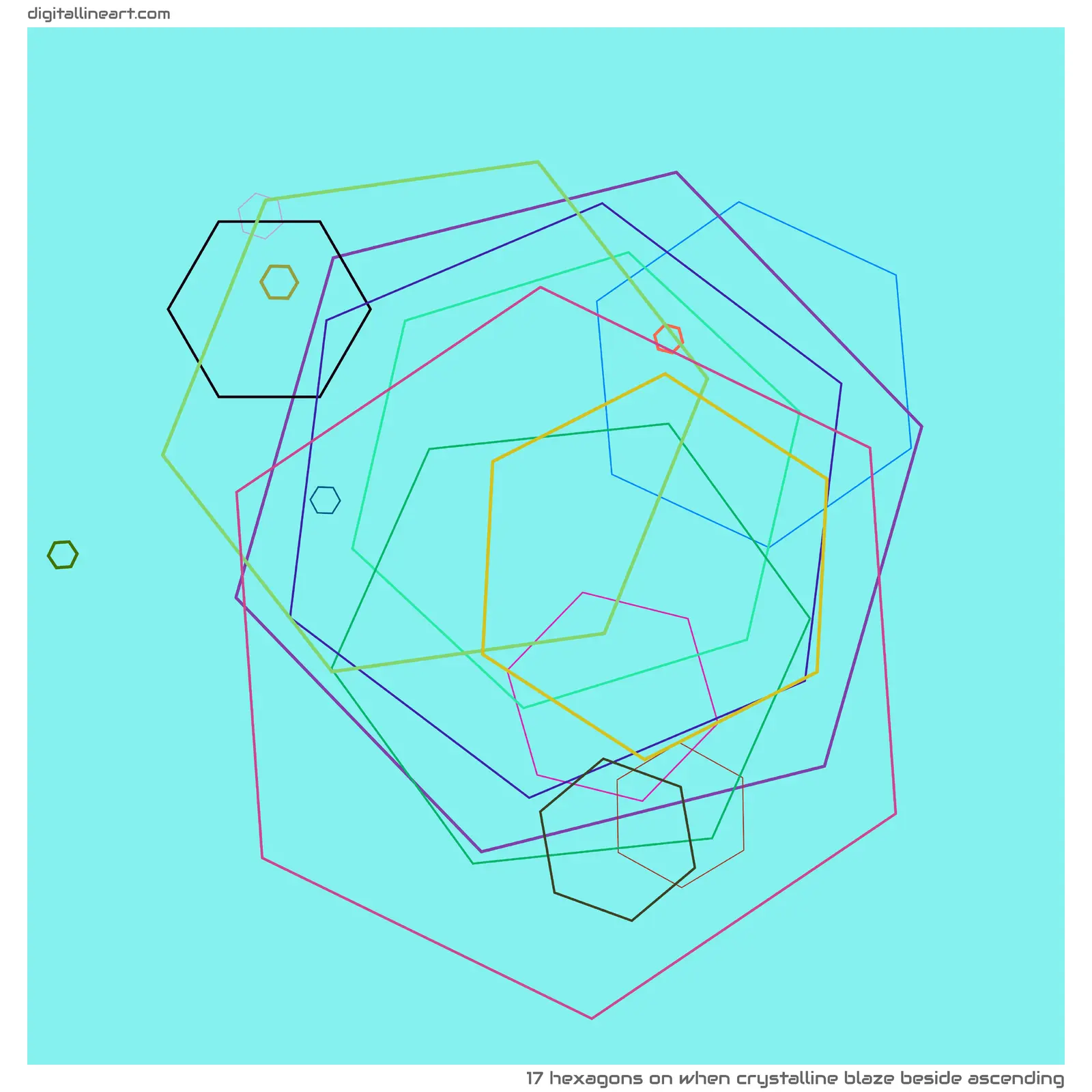 When Crystalline Blaze beside Ascending — 17 hexagons