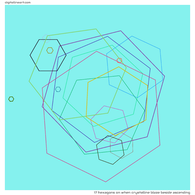 When Crystalline Blaze beside Ascending — 17 hexagons