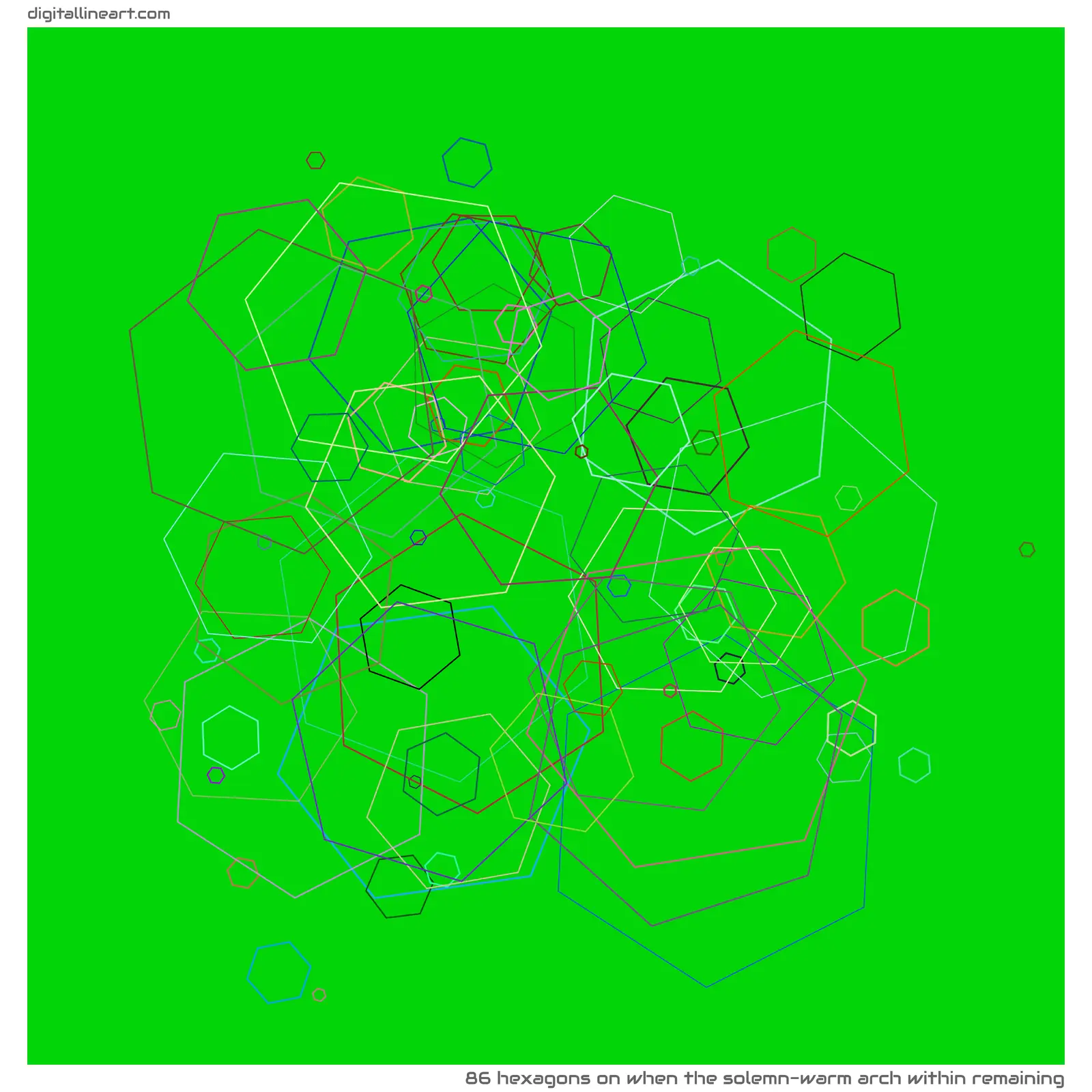 When the Solemn-warm Arch within Remaining — 86 hexagons