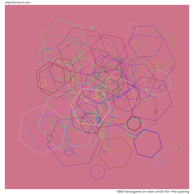 Lean Atoll for the Pacing — 100 hexagons