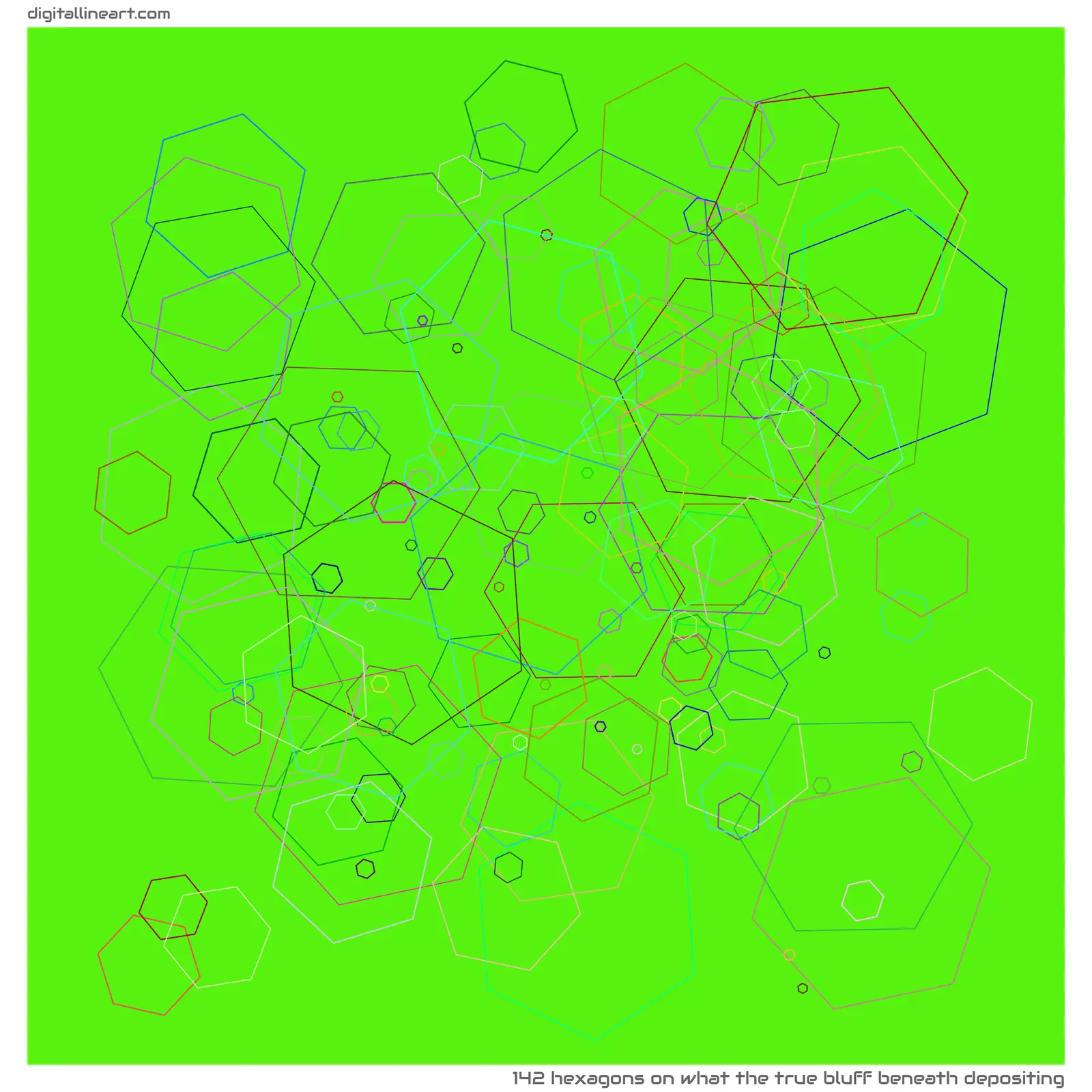 What the True Bluff beneath Depositing — 142 hexagons