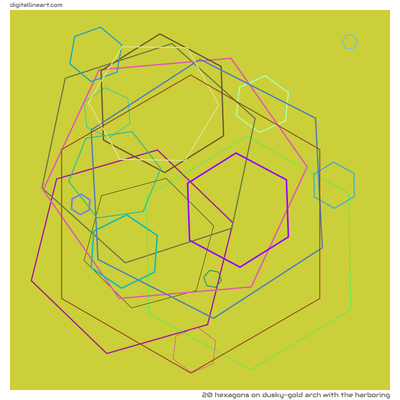Dusky-gold Arch with the Harboring — 20 hexagons