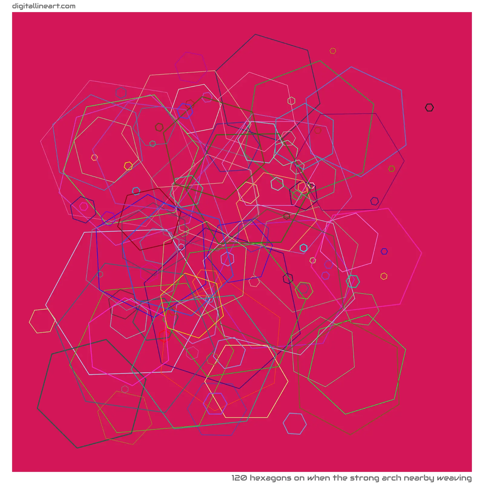 When the Strong Arch nearby Weaving — 120 hexagons