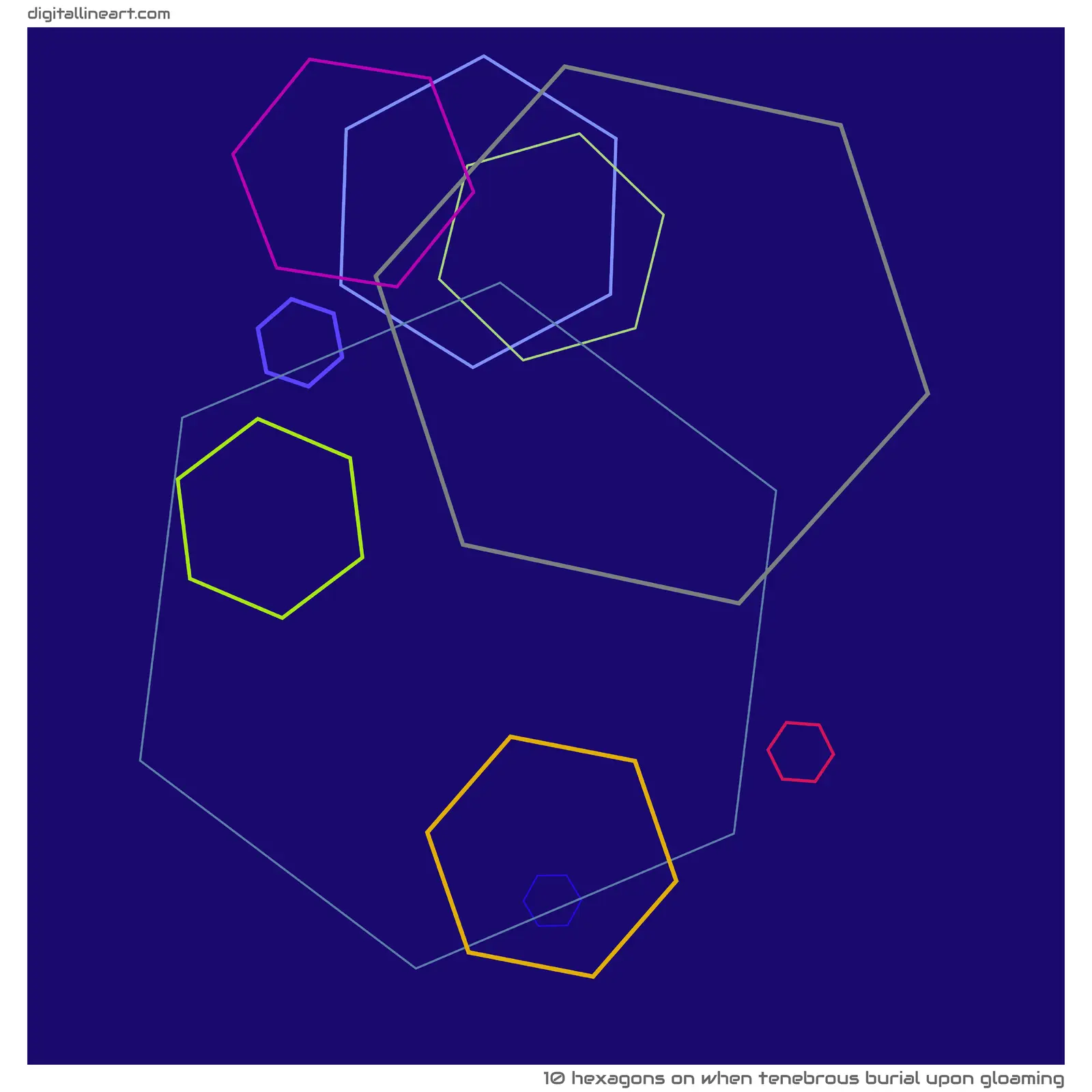 When Tenebrous Burial upon Gloaming — 10 hexagons