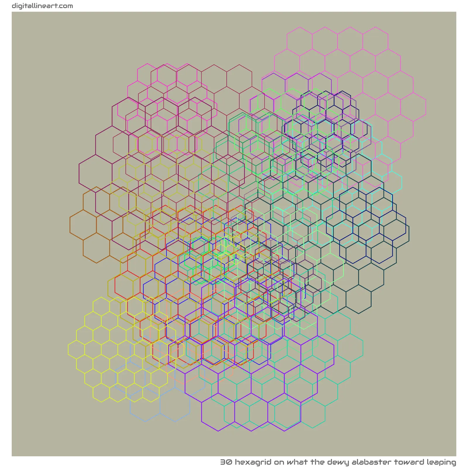 What the Dewy Alabaster toward Leaping — Hexagrid, 30 elements