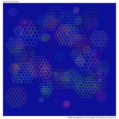 The Basin of Dusty on Pacing — Hexagrid, 100 elements