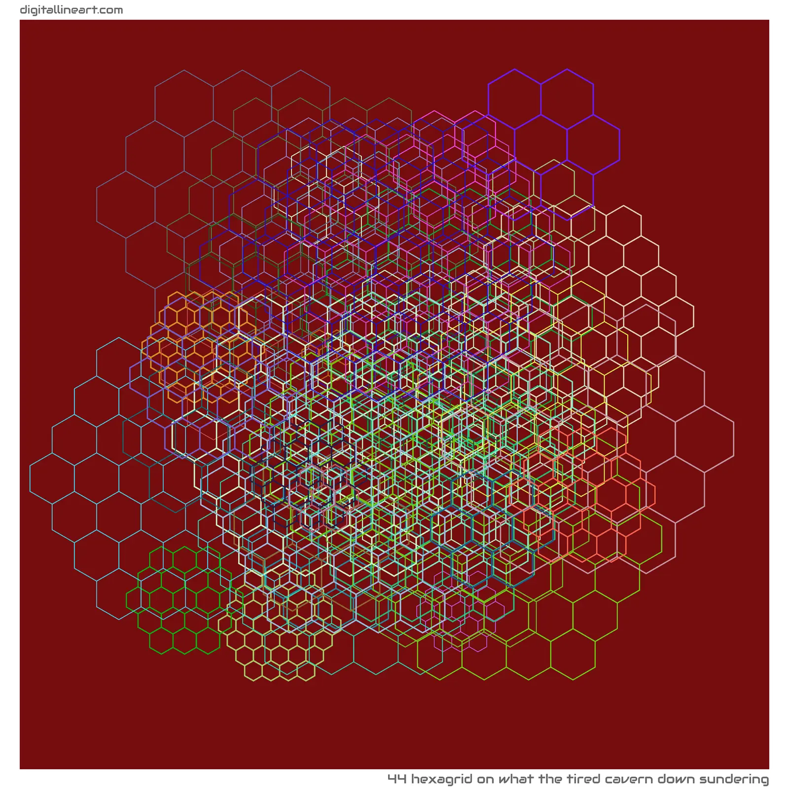 What the Tired Cavern down Sundering — Hexagrid, 44 elements