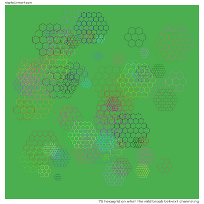 What the Mild Brook betwixt Channeling — Hexagrid, 75 elements