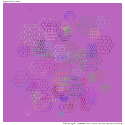 When Autumnal Border upon Standing — Hexagrid, 75 elements