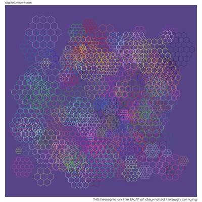 The Bluff of Clay-rolled through Carrying — Hexagrid, 145 elements
