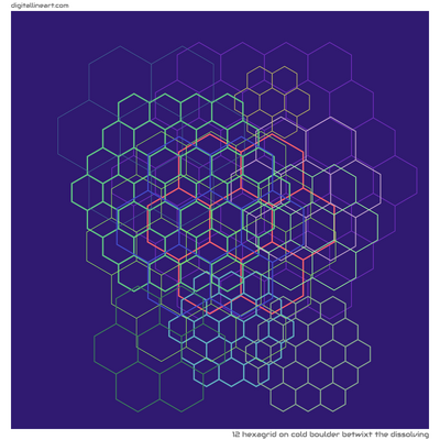Cold Boulder betwixt the Dissolving — Hexagrid, 12 elements