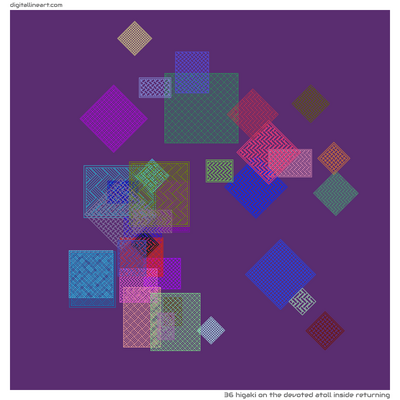 The Devoted Atoll Inside Returning — Higaki, 36 elements