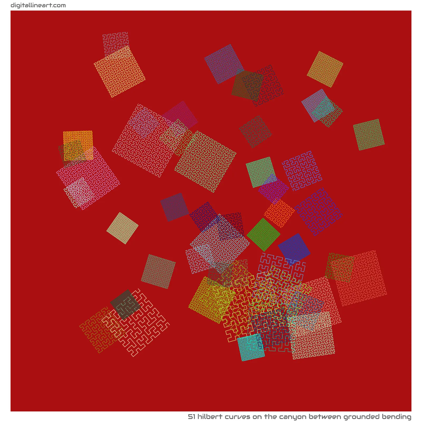 The Canyon between Grounded Bending — 51 Hilbert curves
