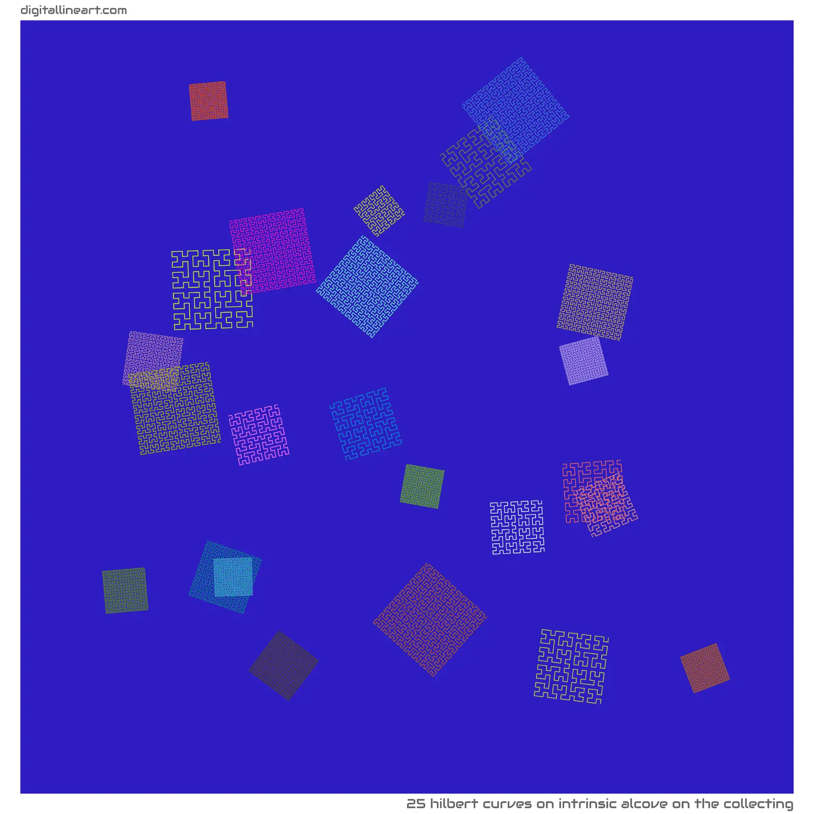 Intrinsic Alcove on the Collecting — 25 Hilbert curves