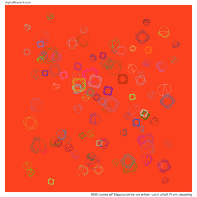 When Calm Atoll from Pausing — 100 lunes of hippocrates