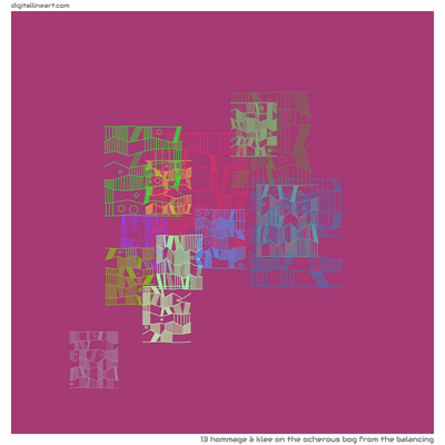 The Ocherous Bog from the Balancing — Hommage à Klee, 13 elements
