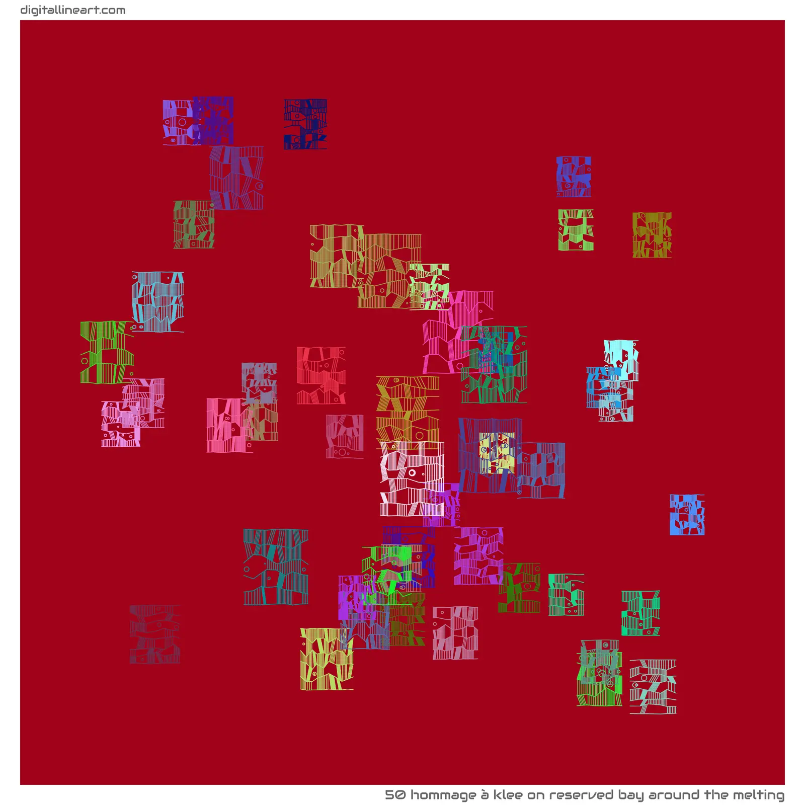Reserved Bay Around the Melting — Hommage à Klee, 50 elements