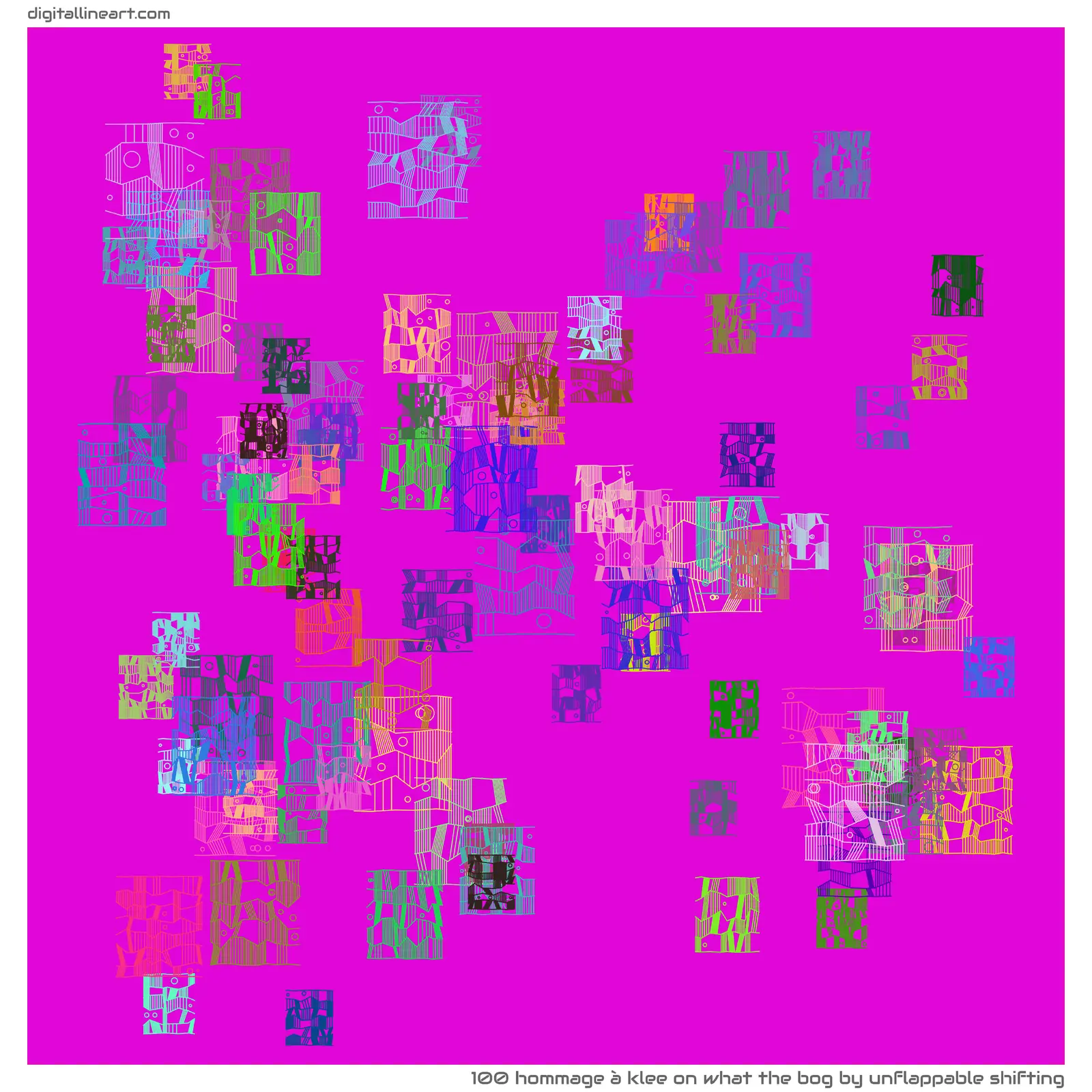 What the Bog by Unflappable Shifting — Hommage à Klee, 100 elements