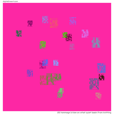 What Quiet Basin from Knitting — Hommage à Klee, 25 elements