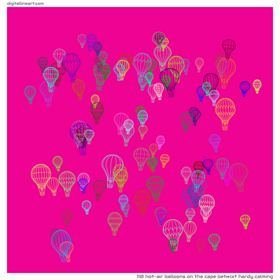 The Cape betwixt Hardy Calming — 110 hot-air balloons