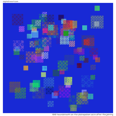 The Plainspoken Acre after the Joining — Houndstooth, 100 elements