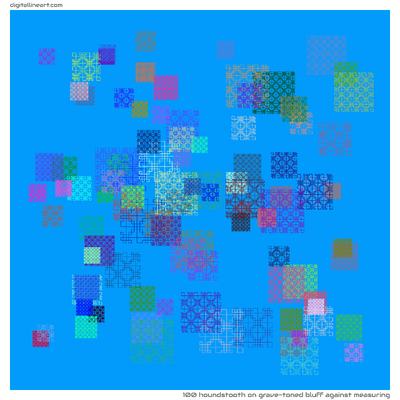Grave-toned Bluff Against Measuring — Houndstooth, 100 elements