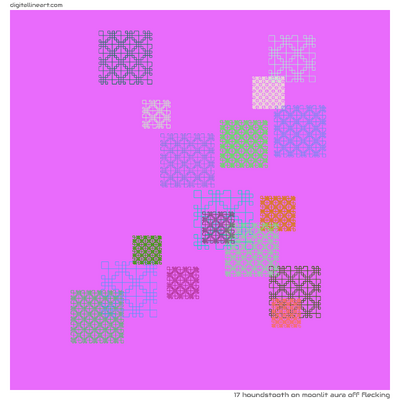 Moonlit Aura off Flecking — Houndstooth, 17 elements