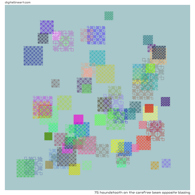 The Carefree Beam opposite Blazing — Houndstooth, 75 elements