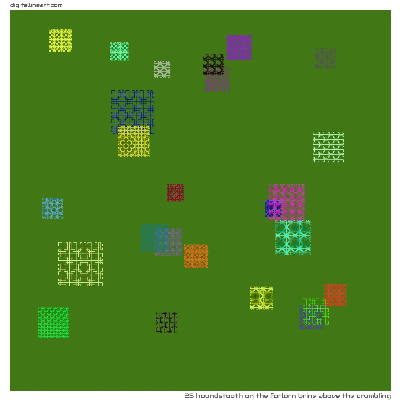 The Forlorn Brine above the Crumbling — Houndstooth, 25 elements