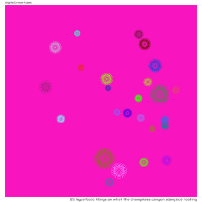 What the Changeless Canyon alongside Rooting — 25 hyperbolic tilings