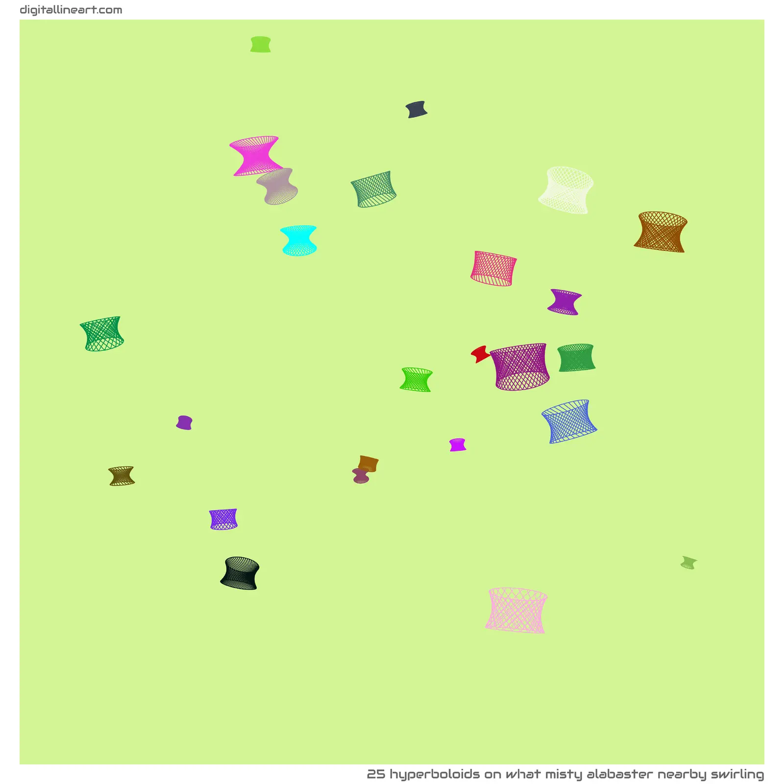What Misty Alabaster nearby Swirling — 25 hyperboloids