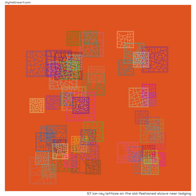 The Old-fashioned Alcove near Lodging — 57 ice-ray lattices