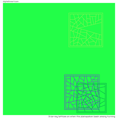 When the Plainspoken Basin among Turning — 3 ice-ray lattices