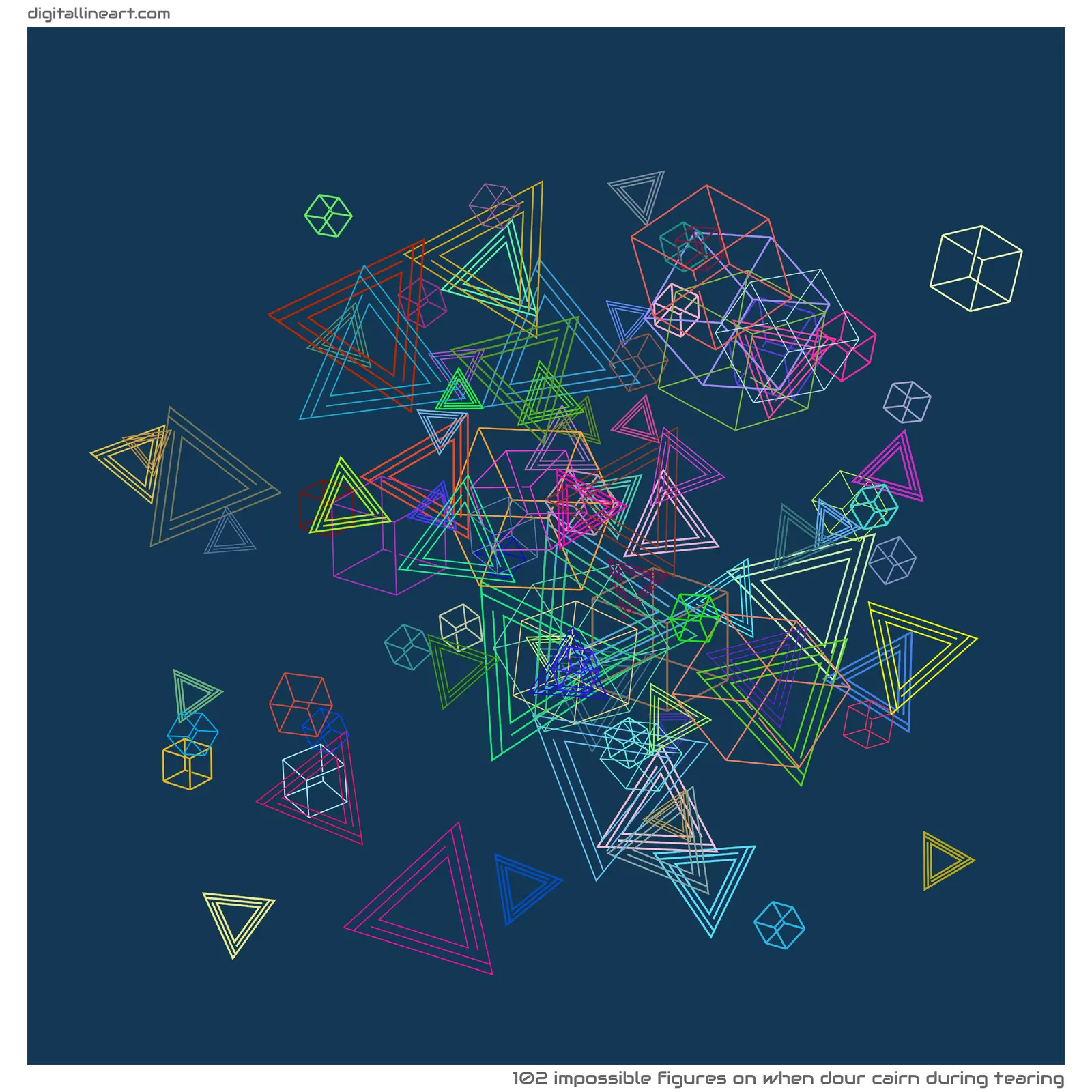 When Dour Cairn During Tearing — 102 impossible figures