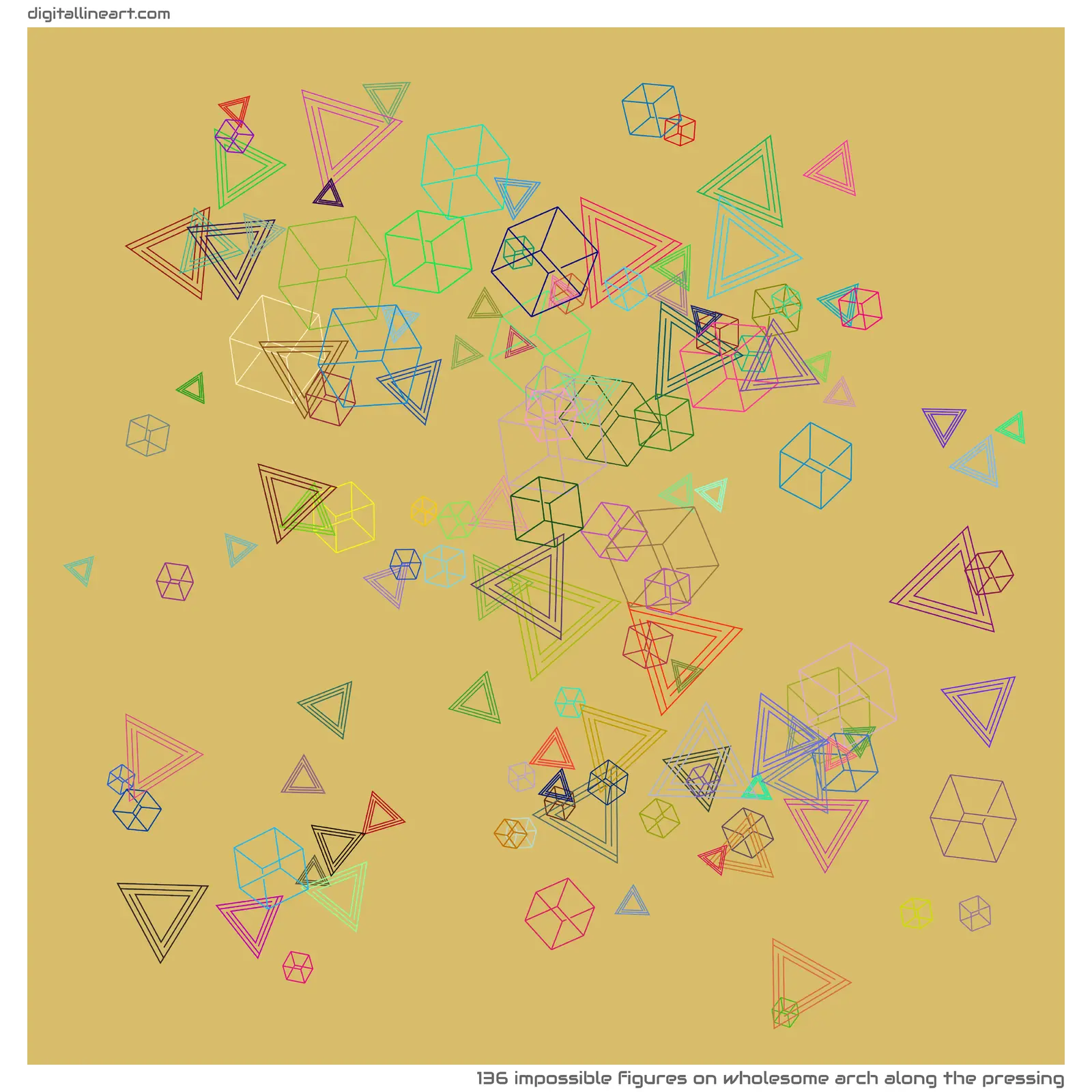 Wholesome Arch along the Pressing — 136 impossible figures