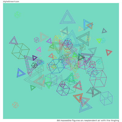 Resplendent Air with the Tingling — 88 impossible figures