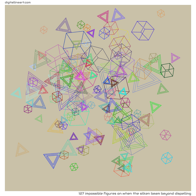 When the Silken Beam beyond Dispelling — 127 impossible figures