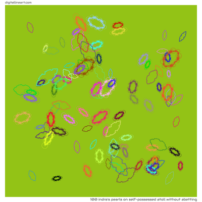 Self-possessed Atoll without Abetting — 100 indra's pearls
