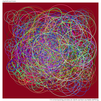 141 Interlocking Circles in Dark Carbon outside Defiling