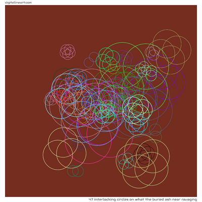 What the Buried Ash near Ravaging — 47 interlocking circles