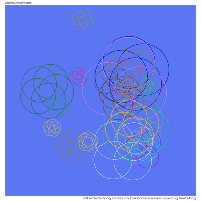 The Brilliance near Dawning Levitating — 23 interlocking circles