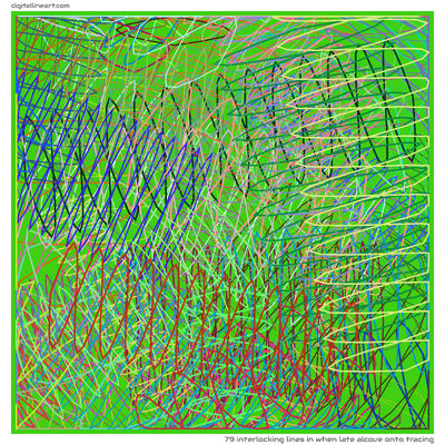 79 Interlocking Lines in When Late Alcove onto Tracing